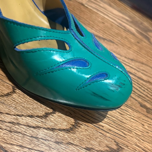 John Fluevog Maier views green blue size 7 - Picture 8 of 9
